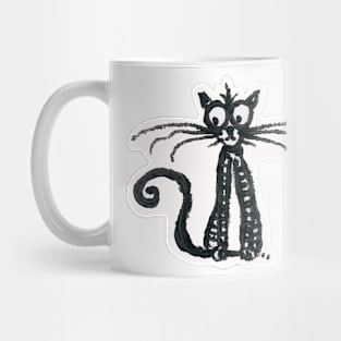 Scared-y cat (cut-out) Mug